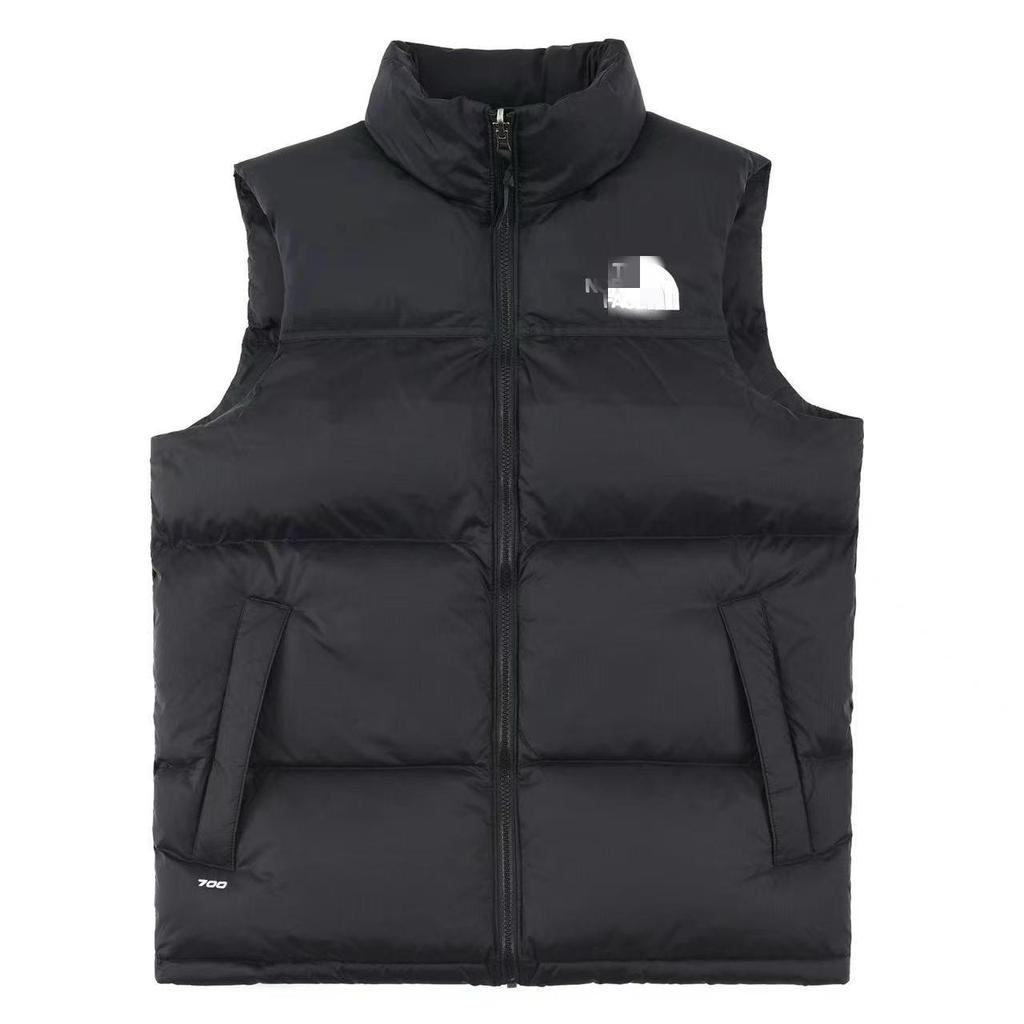 North Face 1996 Down Vest: Unisex Embroidered Jacket, Couple's Thickened and Warm Gilet for Cold Protection