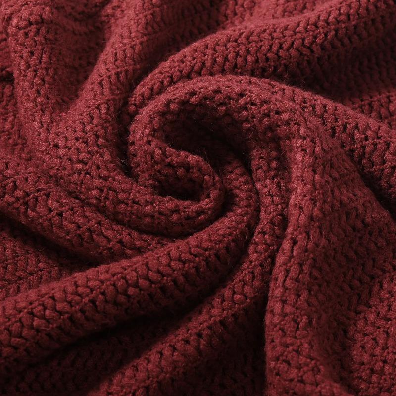 Women's Tassel Shawl Fake Buttons Solid Color Suitable Fashionable Wear Mothers Friends