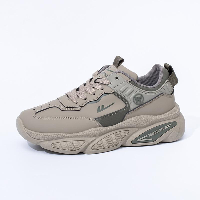 Low-top leather comfortable men s shoes color matching high-value black shoes trendy platform shoes 39