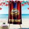 Gepersonaliseerde Naam Bayern München Print Strandlaken, Groot Zacht Sneldrogend Handdoek voor Strand Camping Zwemmen_xia