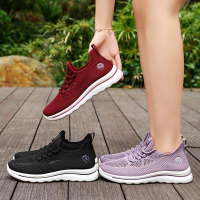 Women's Breathable Mesh Casual Sneakers - Breathable, Soft Arch Support and Non-tiring Design - Stirrup Cushioned Comfort Shoes