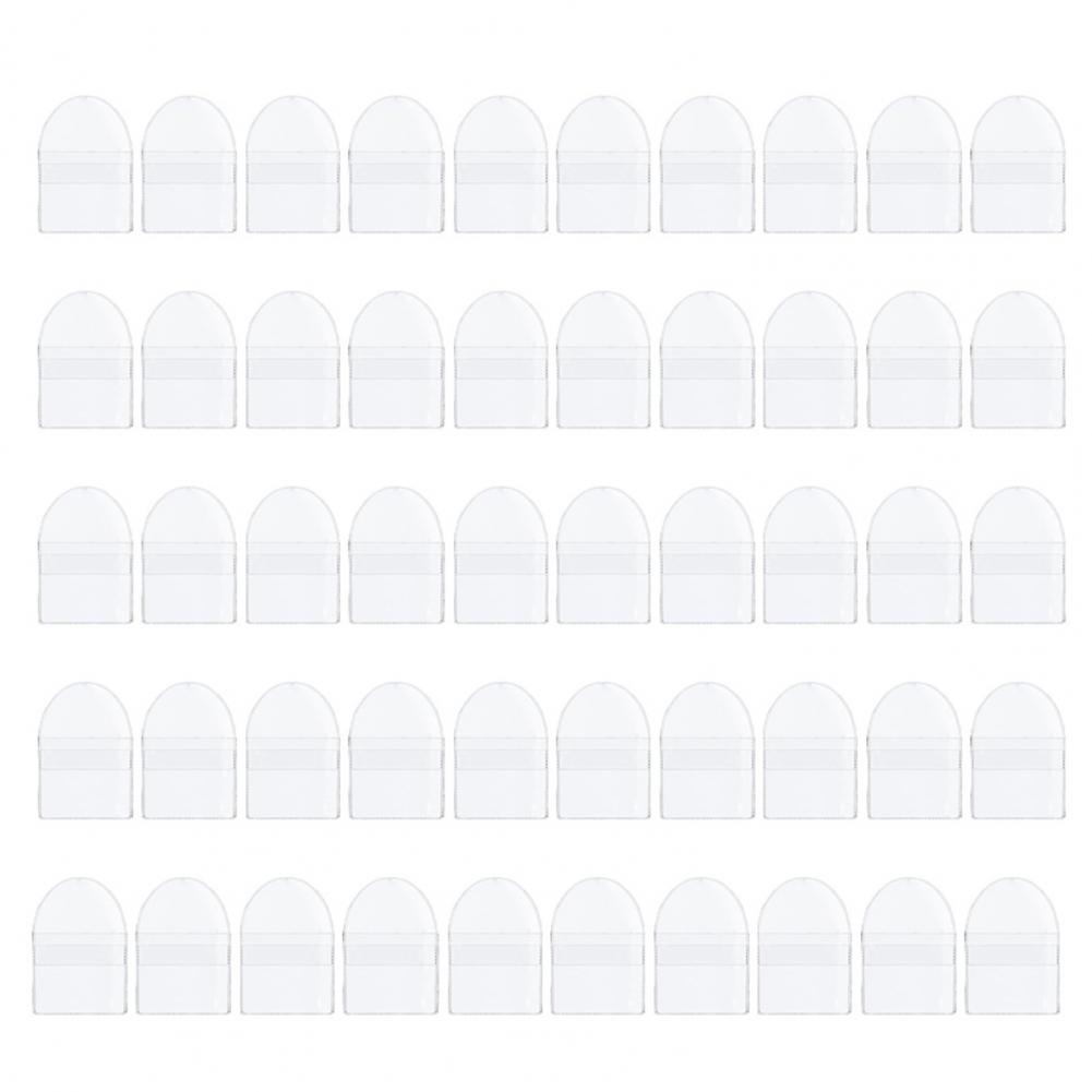 

Прозрачный чехол для монет 50 шт. Водонепроницаемые ПВХ-мешки для хранения монет для сувениров, медалей, ювелирных изделий, пылезащитные чехлы с полукругом прозрачный