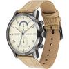 Tommy Hilfiger Kane Beige Leather Strap Gents Quartz Watch 1710399