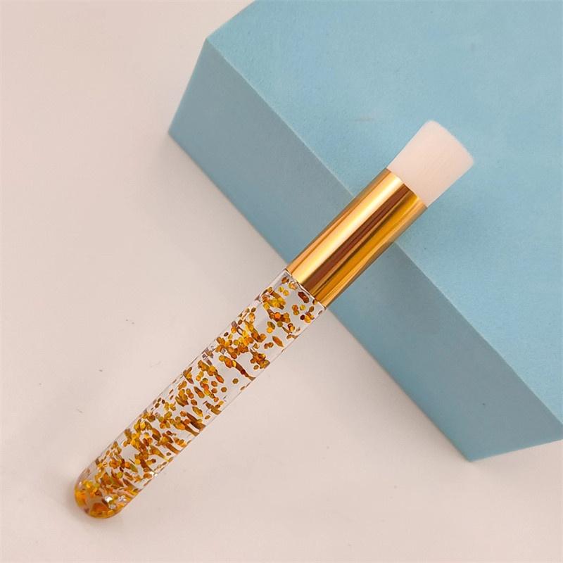 

1 портативная очищающая щетка для носа, глубоко очищающая переносицу, косметические инструменты 11cm*2.5cm*2cm золотой