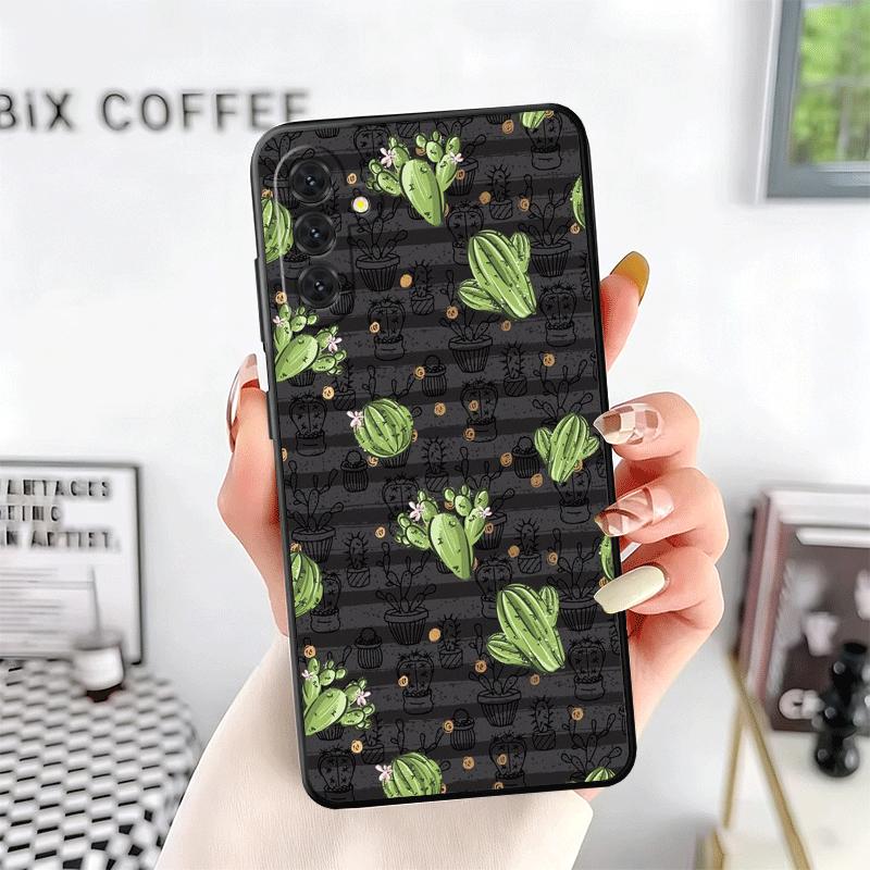 Cactus Pattern Soft Phone Case for Samsung A17 A37 A57 A16 A26 A36 A56 A15 A25 A35 A55 A14 A24 A34 A54 A13 A23 A33 A53 A52 A12