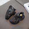 Kids Chunky Sneakers Boys Girls Lightweight Breathable PU Upper Rubber Sole Velcro