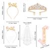 Wedding Bridal Sash Headwear Veil Kit Single Party Decor Accessories