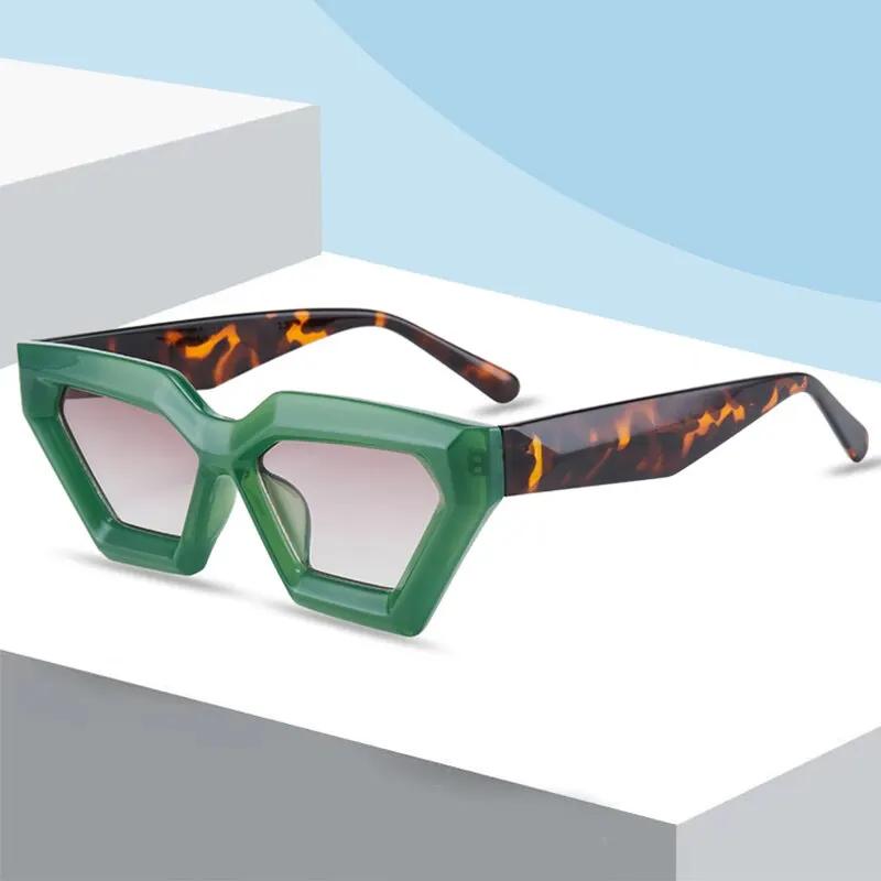 INS Vintage Cat Eye Sunglasses Women Square Small Frame Sun Glasses Female  Designer Retro Shades Gafas De Sol Mujer