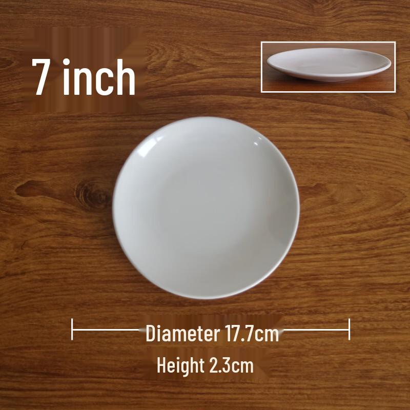 Langxi White Melamine Commercial Buffet Plates