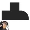 1/4Pcs Barber Color Hairline Enhancement Card Barba Lineup Shaping Tool Homens Hairline