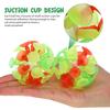 ERINGOGO Suction Cup Ball Toys, Set of 10, PVC Bounce Toys for Kids, Parent-Child Play, Birthday, Party, Carnival Prizes (Random Colors)