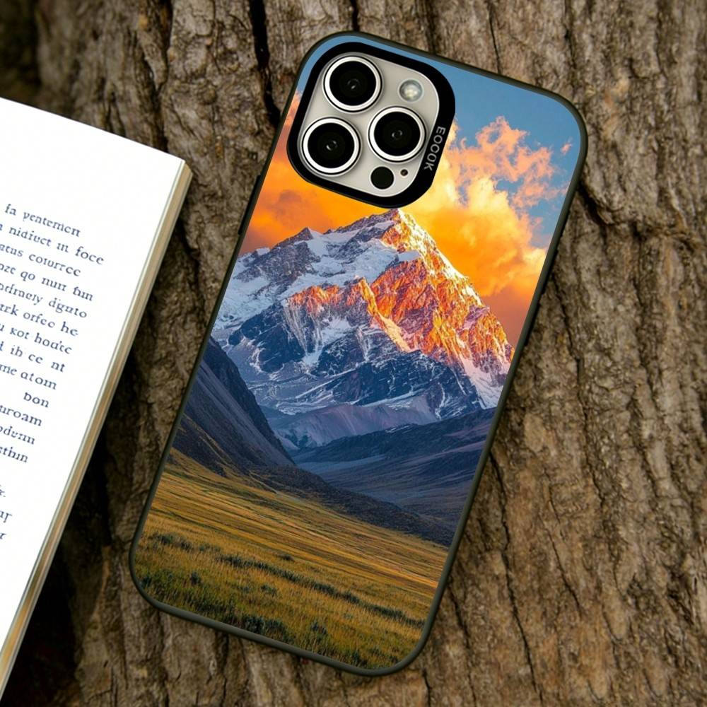 Pristine Snowy Landscapes Phone Case For iPhone 17,16,15,14,13,12,11 Plus,Pro Max,XS,Colorful Silver Phone case Funda Cover