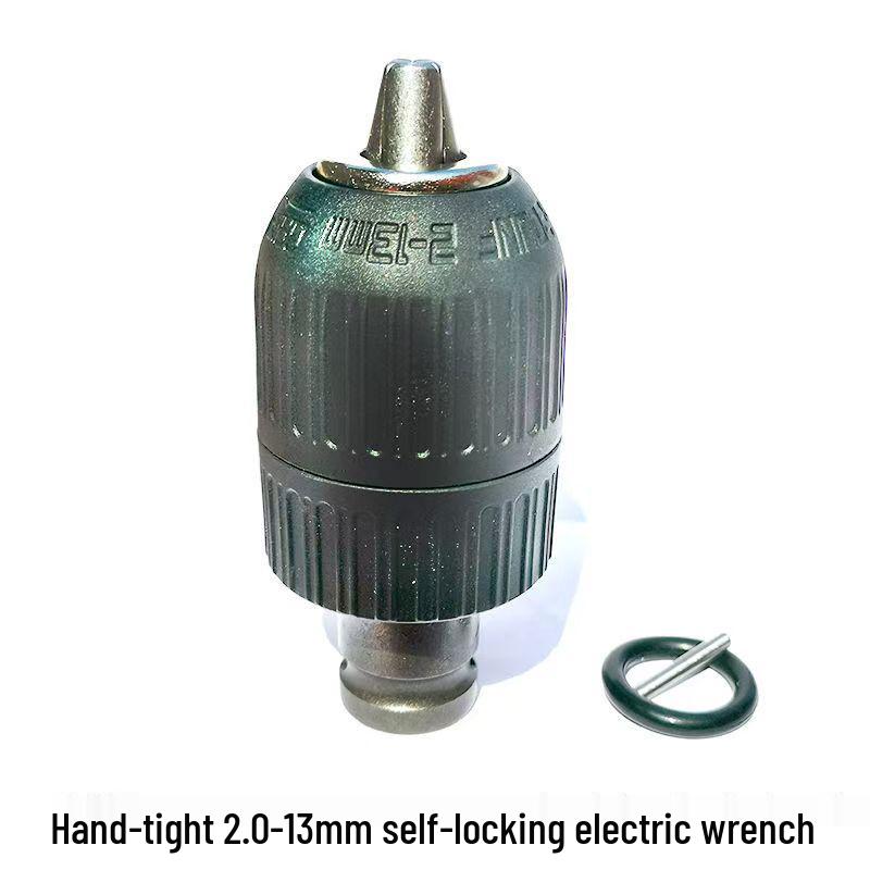 Electric Wrench to Hammer Adapter: Convert 1/2 Square Shank to Round Shank with 2 Slots & 2 Grooves for Impact Drill