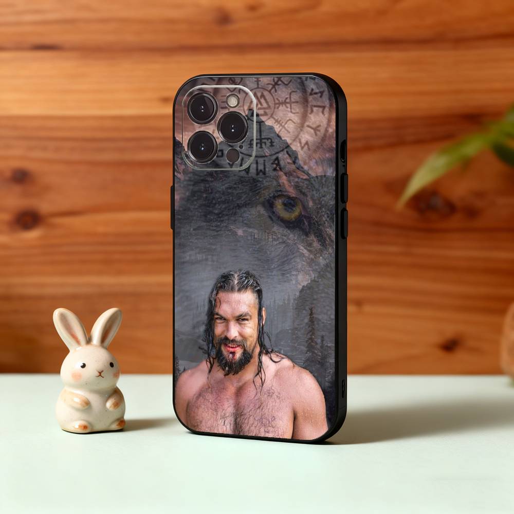 Actor J-Jason M-Momoa American Phone Case For iPhone17,16,15,14,13,12,Plus,Pro Max, 5G Others Soft Black Cover iPhone13