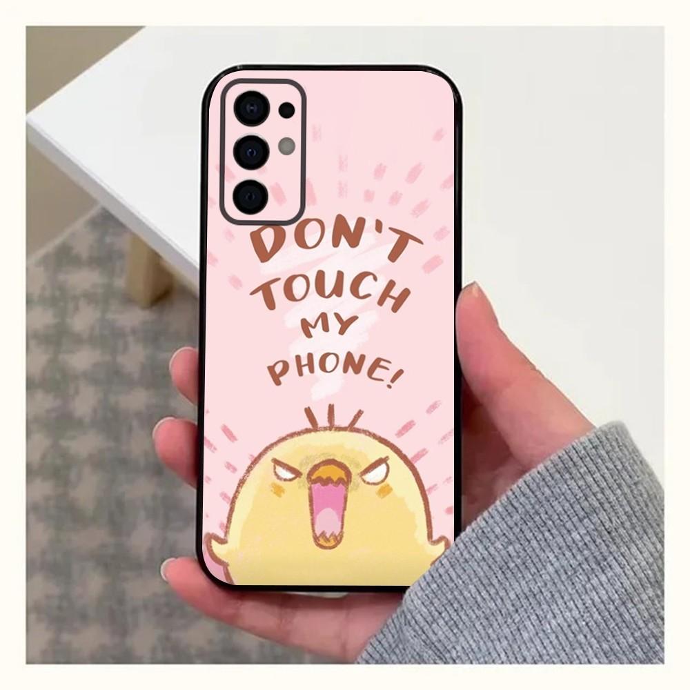 

Dont Touch MY Phone Phone Case For Samsung S24,S21,S22,S23,S30,Ultra,S20,Plus,Fe,Lite,Note,10,9,5G Black Soft Cover Samsung S30plus5G