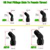 Oil Fuel Fittings Male To Female Thread 90/45 Degree Swivel Coupler AN Adapter Oil Cooler Joint Aluminum Transformation Fittings