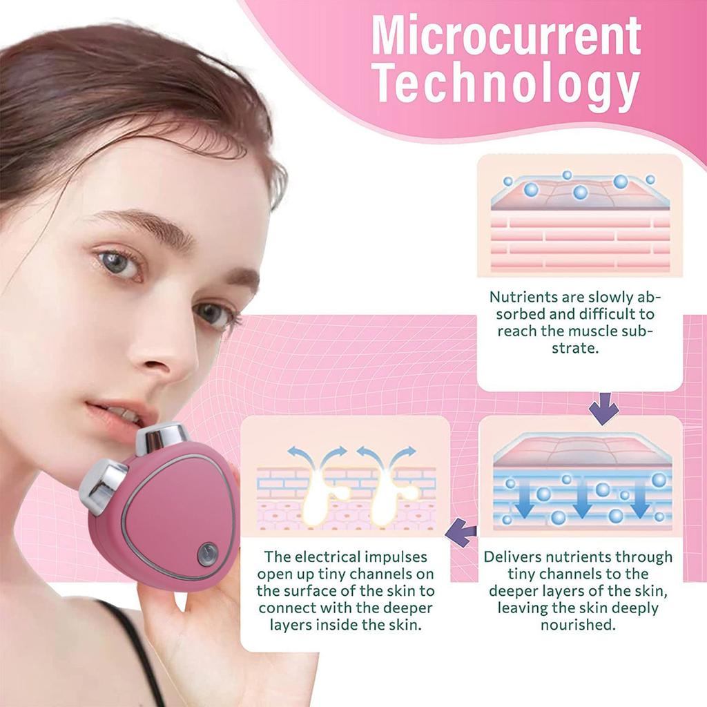 Face Roller, 2023 New Lift The Face And Tighten The Skin, USB Microcurrent Face Lift Skin Tightening Spa For Facial Wrinkle Remover