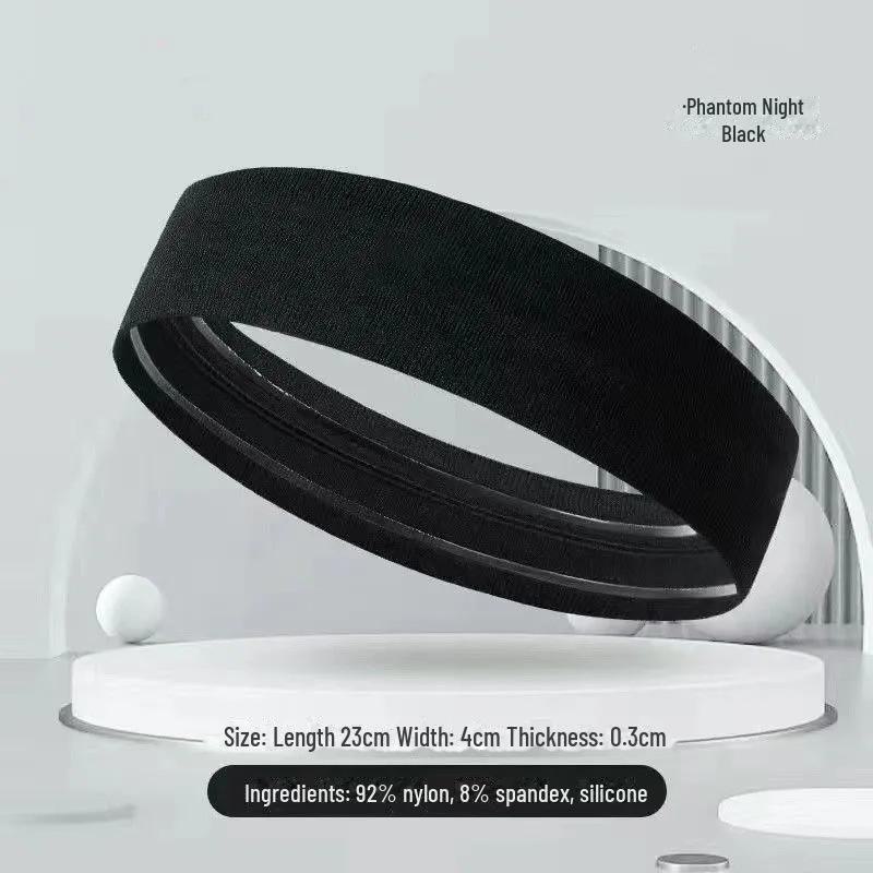 Silicone Sports Headband: Anti-Sweat Yoga & Running Nylon Headscarf with National Print Logo