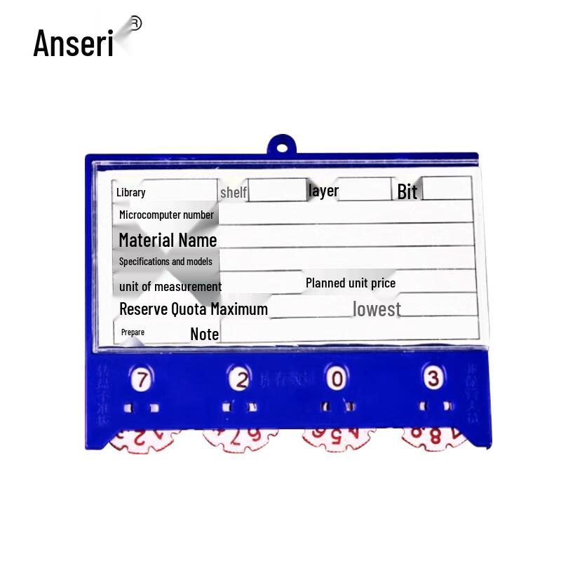 Ancering Magnetic Shelf Label Card Holder (10-Pack)
