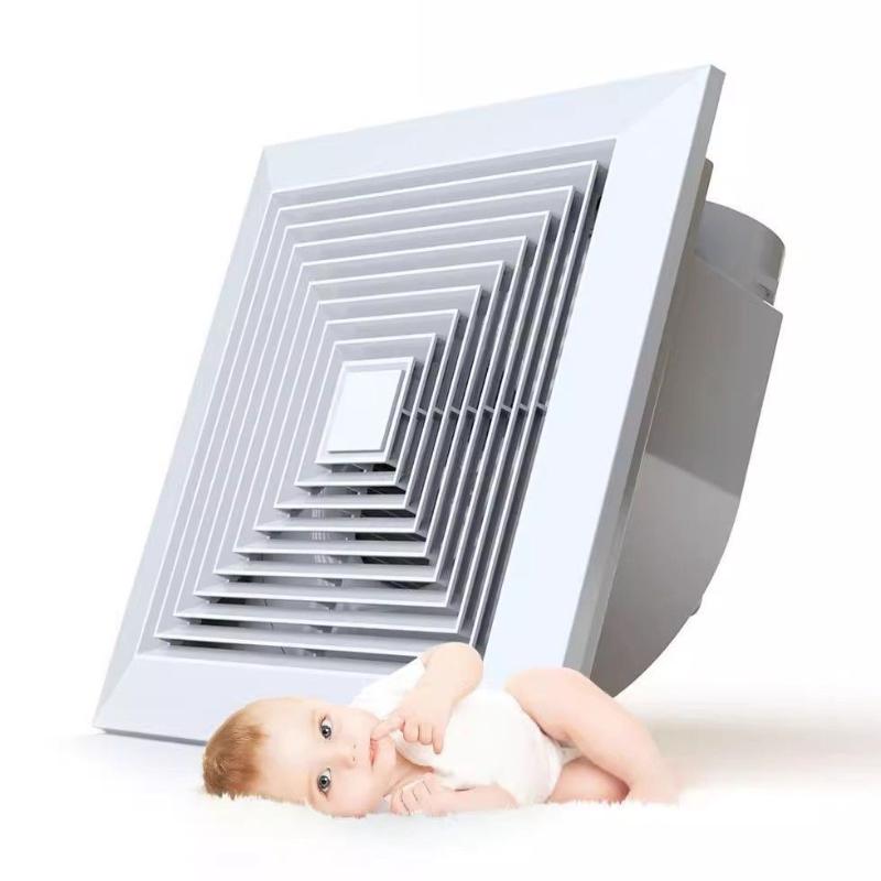 Gypsum board integrated ceiling ventilation fan, silent and noise reducing, kitchen and bathroom ceiling suction exhaust fan