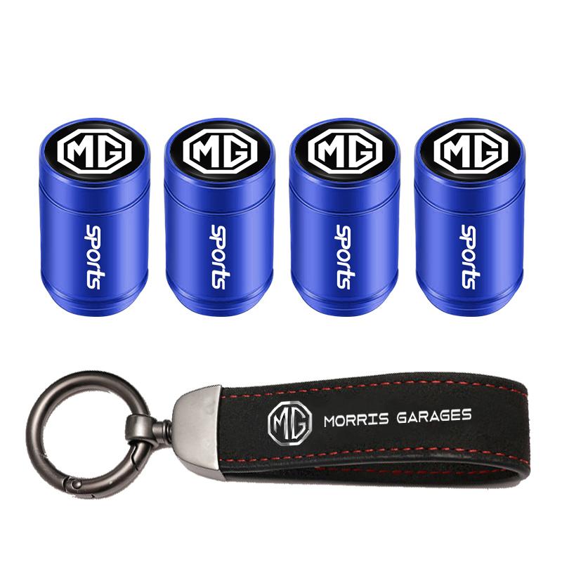 Auto Reifen Felgen Ventilkappen Abdeckung Wildleder Auto Schlüsselanhänger Ring Schlüsselanhänger Für Morris Garages MG ZS 5 7 6 Cyberster MG4 EV ES5 HS ONE GT