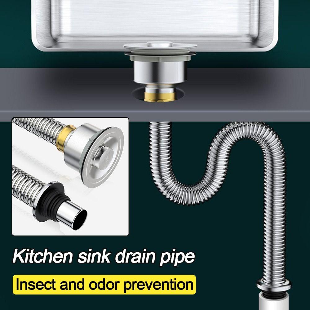 Stainless Steel Sewer Drainer Water Hose Sink Strainer Connection  Kitchen Accessories