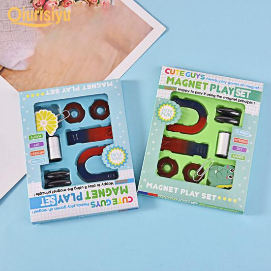 10Pcs/Set Easy-assembled Wear-resistant Education Science Magnet Toy Set for Kids