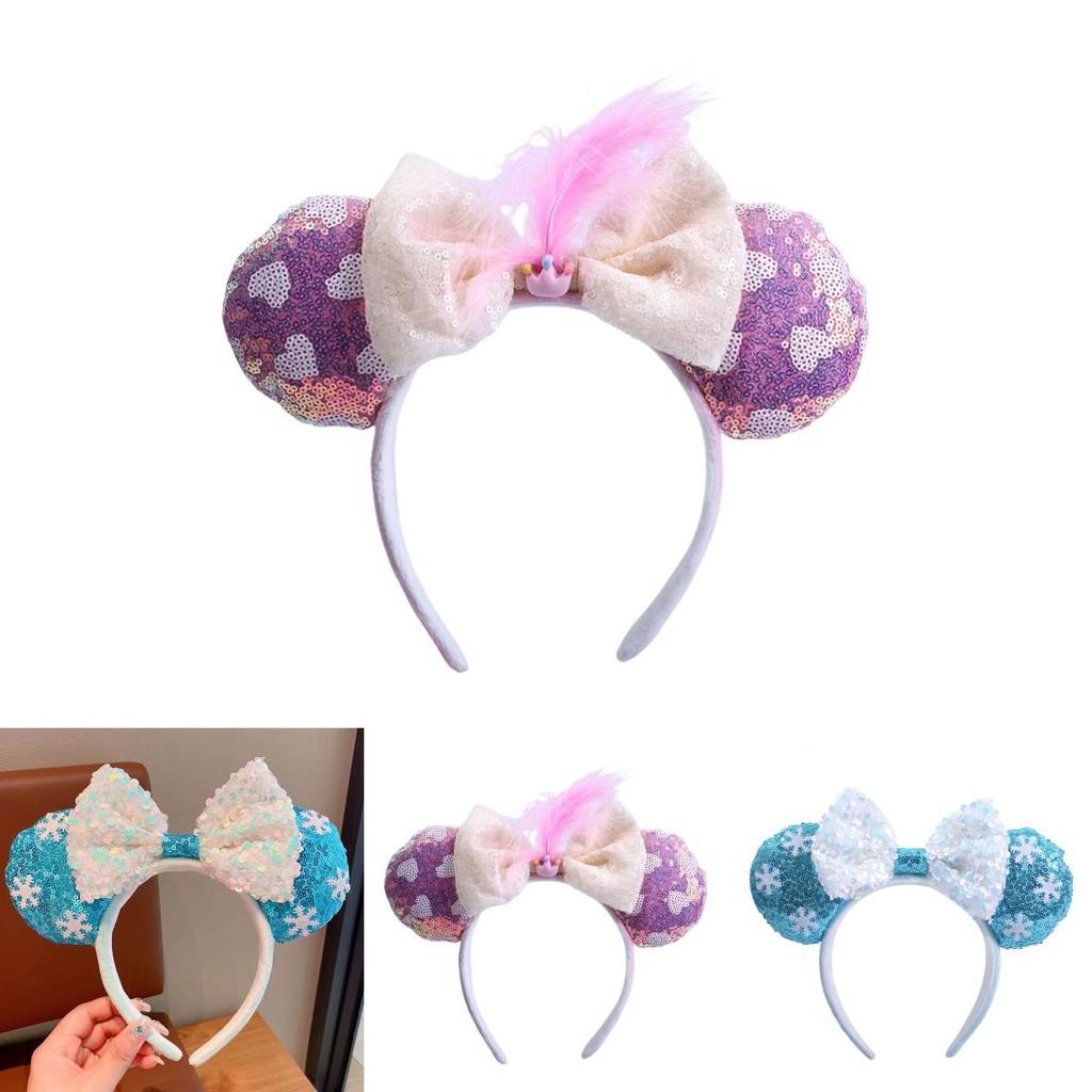 Funkelndes Pailletten-Schmetterlings-Schleifen-Haarband Für Erwachsene Und Kinder Perfekt Für Fotoshootings Und Prinzessinnenfeste Hellrosa