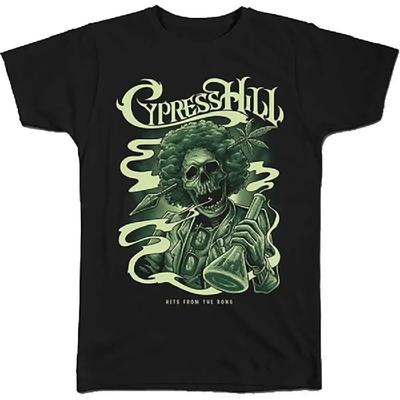 Cypress Hill - Lebka Bong - Černé tričko Vysoká kvalita 100% Bavlna Krátký rukáv