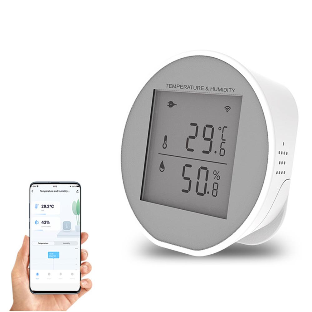 

WSD500C Tuya Zigbee Temperature Humidity Sensor Abnormal Alarm for Home Office A