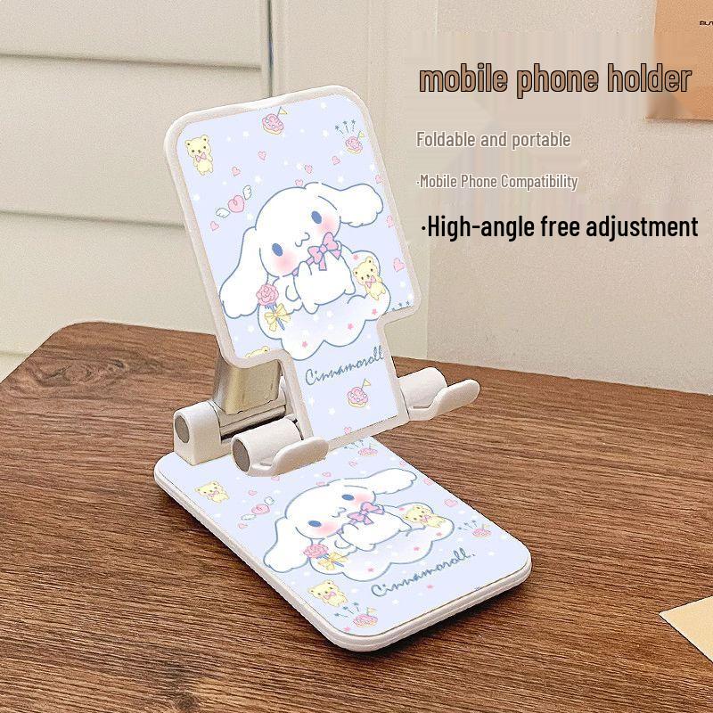Cinnamoroll Cute Foldable Phone Stand - Universal Multifunctional Desktop Accessory Blank (Foam Color Random)