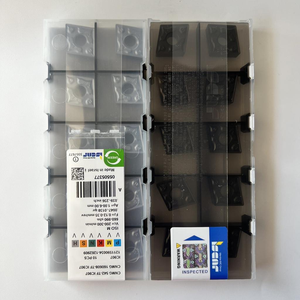 ISCAR / CNMG160608-TF IC907 / Industrial indexable carbide inserts 10 Pcs