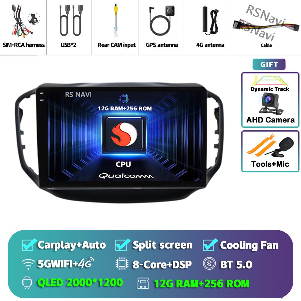 Android 14 Carplay Auto For Chery Tiggo 5 2014 - 2018 Car Radio Player Multimedia Stereo AI Voice 360 Camera Navigation Video BT