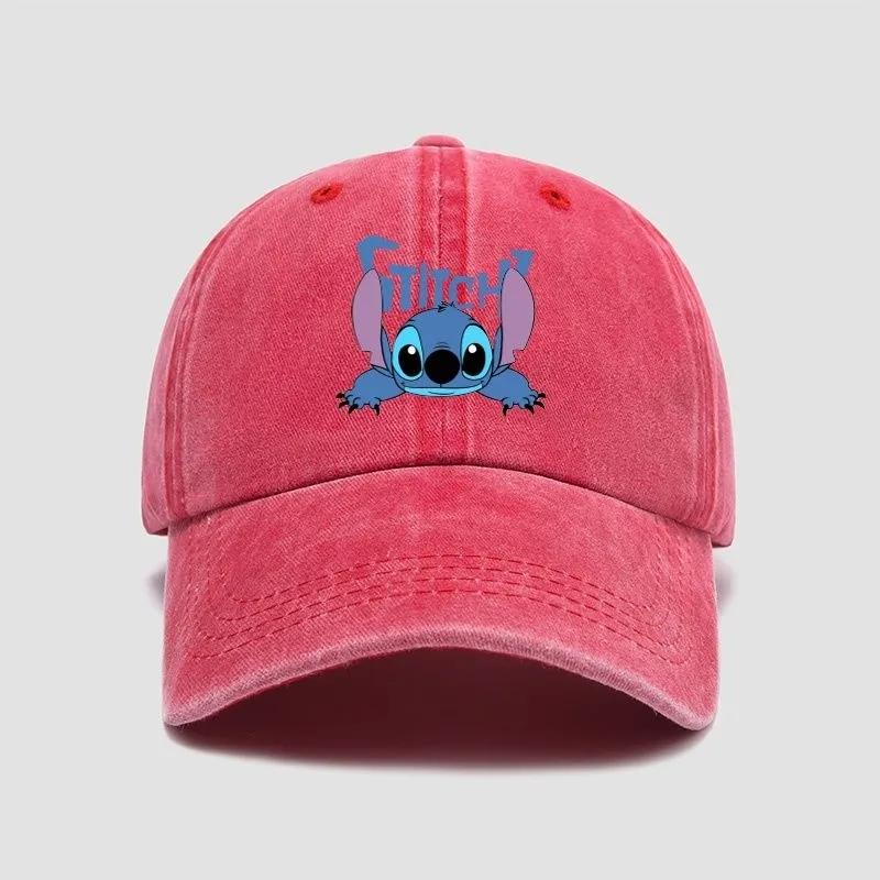 

Бейсболки Stitch Дисней Милые Мультяшные Аниме Фигурки Повседневная Шляпа Дышащие Солнцезащитные Кепки Регулируемая Кепка Унисекс Фестивальный Подарок Другу