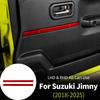 For Suzuki Jimny 2018-2025 Car Door Panel Anti-scratch protector Decorative Strips 3/5 Doors ABS Trim Auto Interior Accessories
