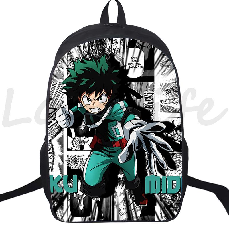 Anime Backpack My Hero Academia School Bags for Boys Girls Boku No Hero Academia Bagpack Teens Travel Bag Rucksack Kids Mochila
