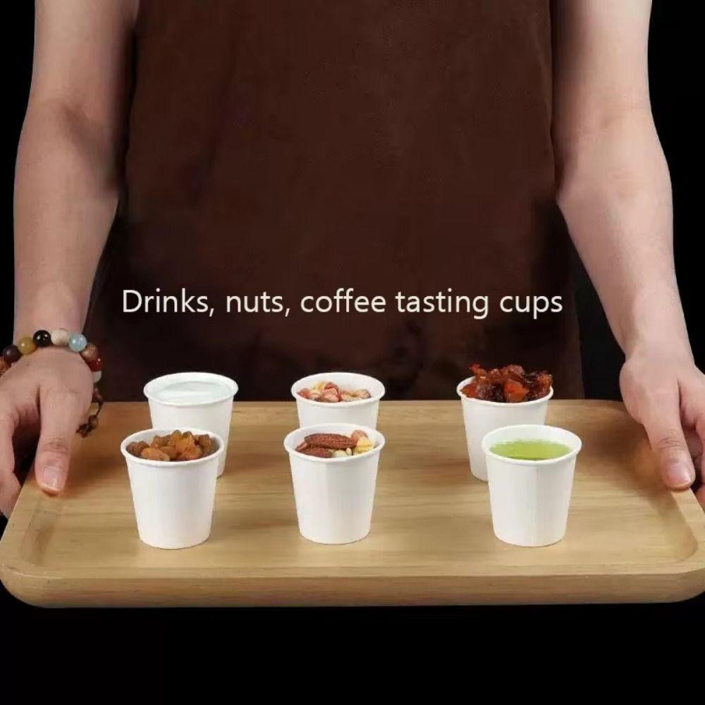 200Pcs Thickened Tasting Cup Multisize Paper Coffee Cup Disposable Paper Cup  Household Drinking