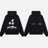 Felpa con cappuccio oversize unisex con stampa di lettere vestibilità ampia pullover casual autunno