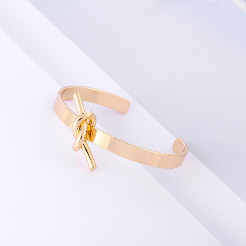 Fashionable Gold/Silver/Copper Open Bangle Bracelet with Classic Stylish Embellishments