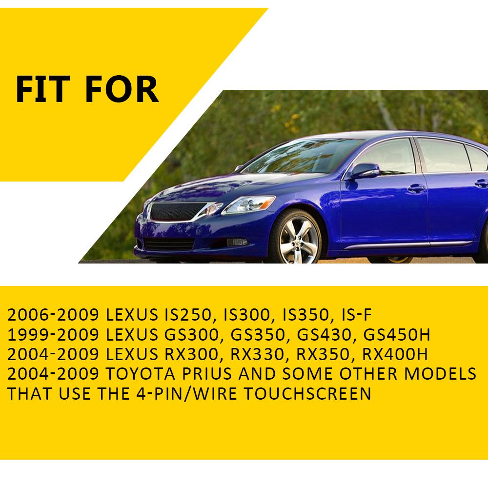 

Сенсорный экран дигитайзер Автомагнитола DVD-плеер GPS-навигация Для Toyota Prius Lexus RX300 RX330 RX350 RX400h GS300 GS350 GS430