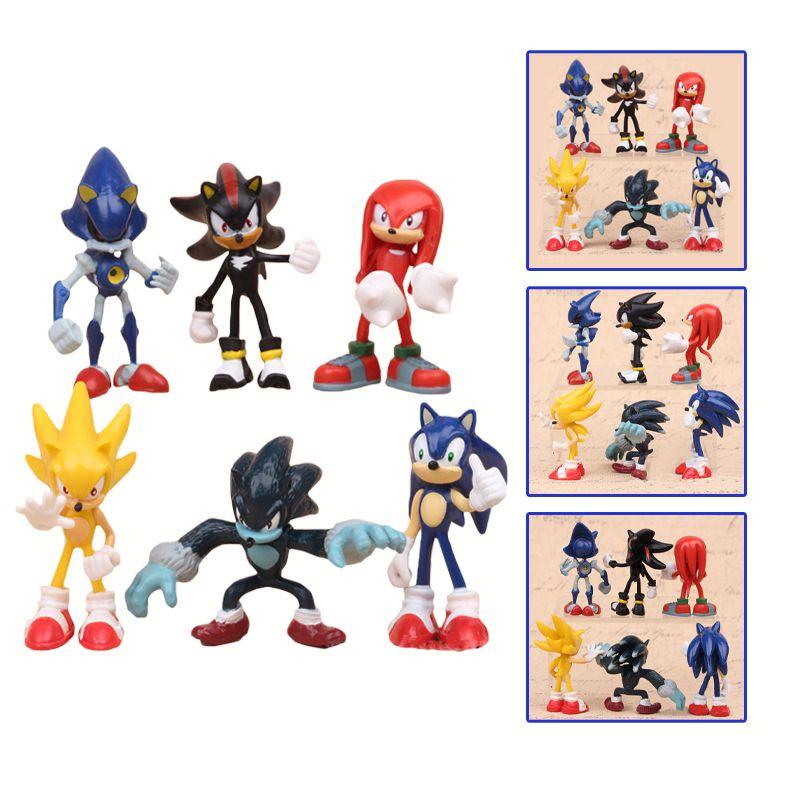 Sonic The Hedgehog Figures Pvc Collectible Ornaments For Kids And Fans