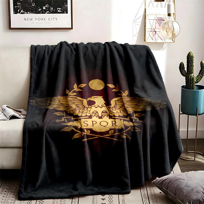 SPQR Theme Blanket Suitable For Beds Sofas And Camping Perfect For Both Men And Women Comfortable Bedding All Year Round