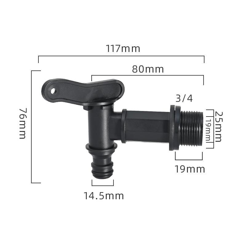 Ibc Tank Tap Adapter 1/2" 3/4" S60 Thread Connector Ton Bucket Valve Joint Accessories Ibc Tank Fitting 1-Inch Valve Adapter