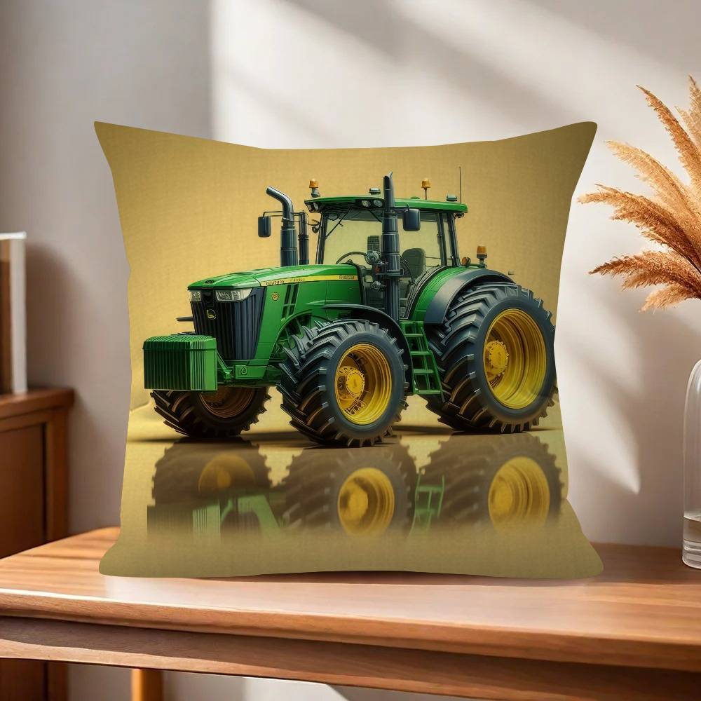 Car Tractor Decorative Cushion Cover Pillowcase Upholstery Sofa Throw Pillow Home Decor Pillowcas
