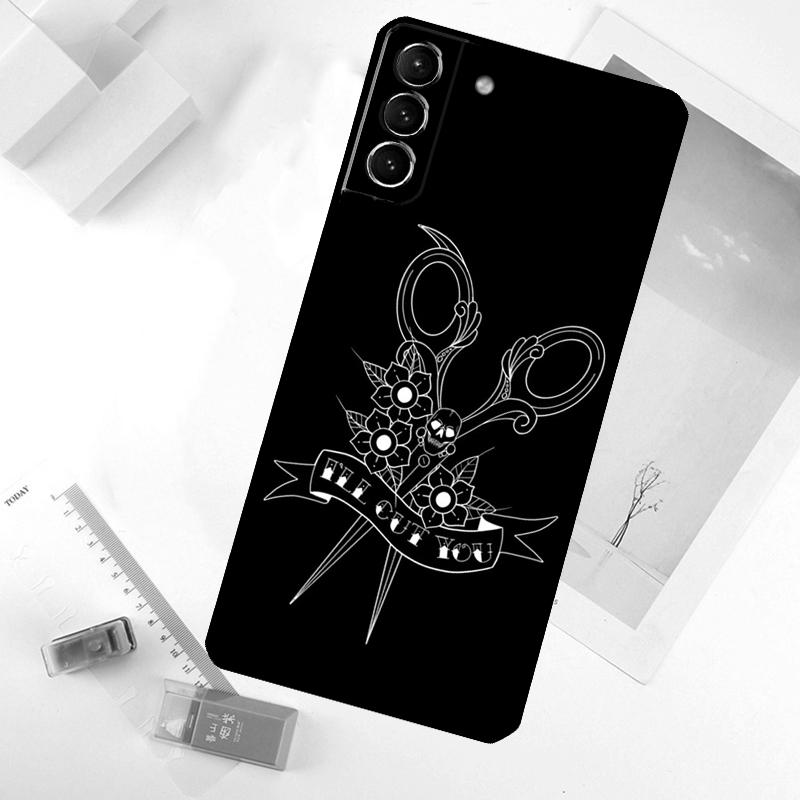 Hair Stylist Hairdresser Phone Case For Samsung Galaxy S24 FE S23 Ultra S21 S22 S25 Ultra S9 S10 Plus S20 FE Cover