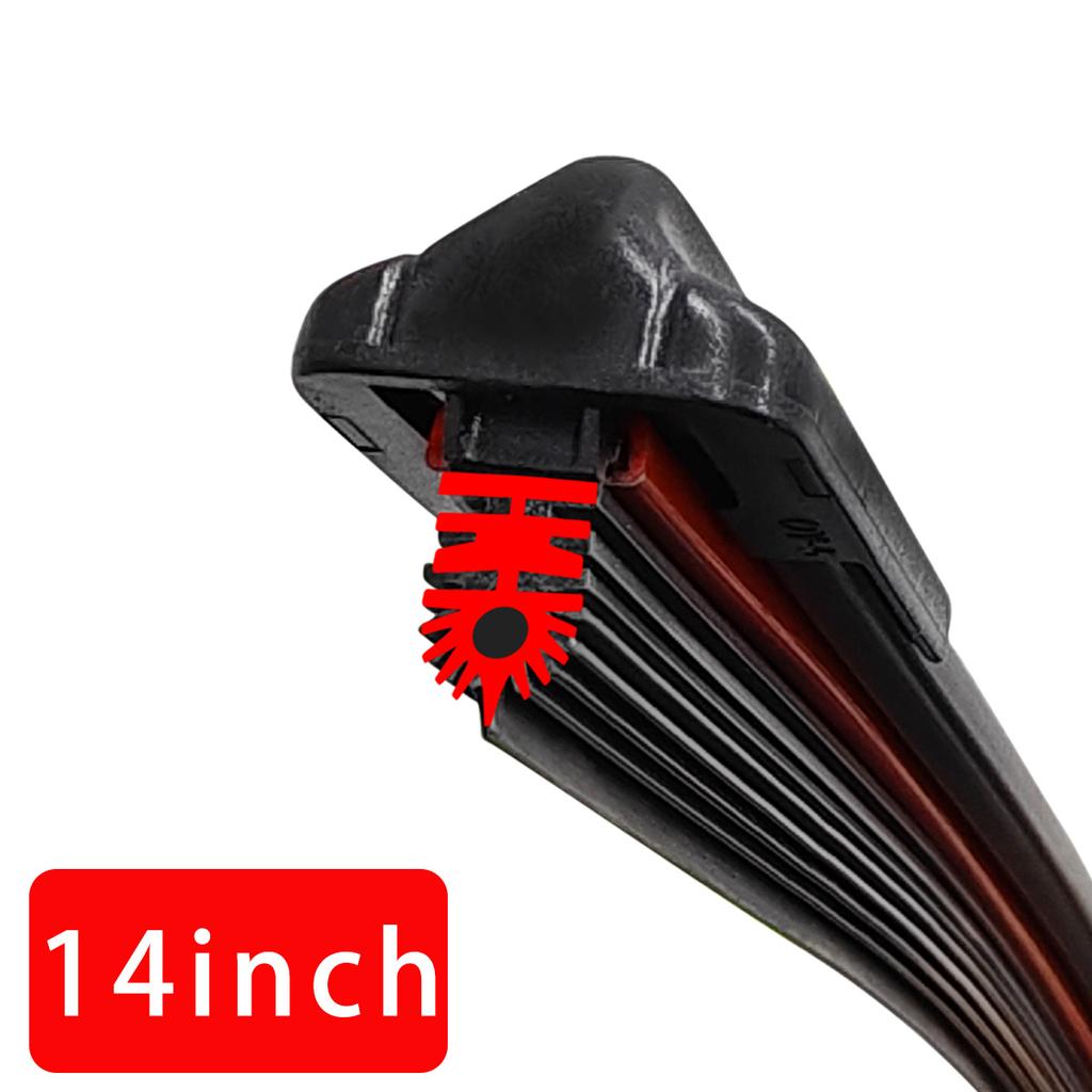 1 buc. Lamă ștergător parbriz auto față Bandă de cauciuc cu 11 straturi Lamă ștergător cu formă J/U 14"15"16"17"18"19"20"21"22"24"26"28"