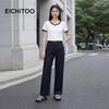 EICHITOO Women's 2026 Summer Colorblock Round Neck T-Shirt