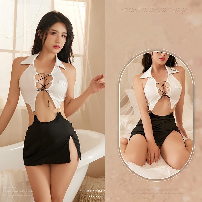 Hot Erotic lingerie Secretary Pack Hip Skirt Nightclub Large Uniform Temptation sexy lingerie erotic woman Sexy women's costume