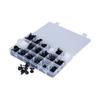 415pcs Car Retainer Clips Auto Plastic Fasteners 18 Kinds Push Pins Body Rivets Assortment Set Box