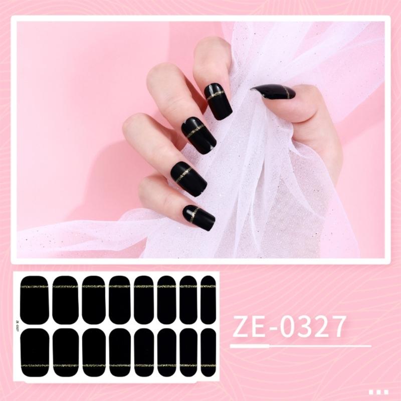 Nail Polish Sticker Nail Strips Nail Polish Art Stickers Wraps Sticker Nails for Women Girls Decorations Birthday Party